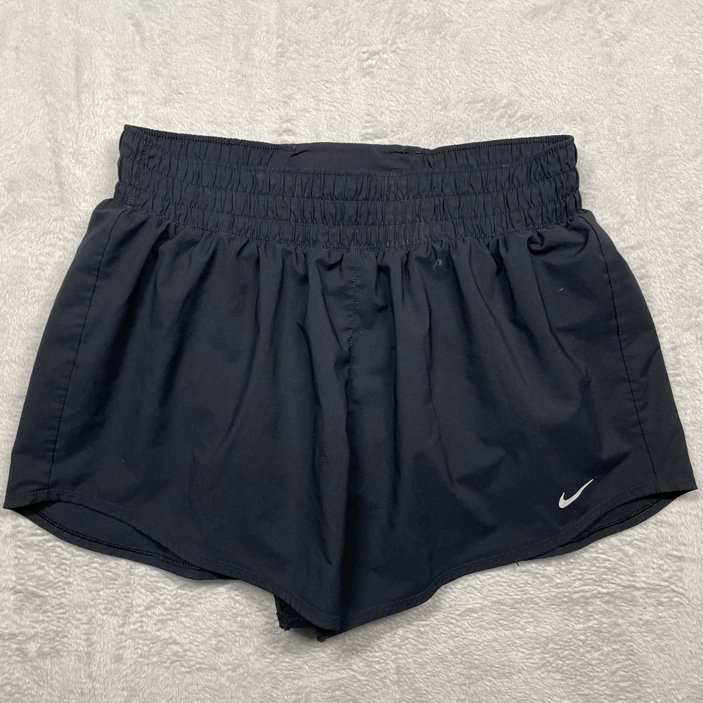 Nike Dri-FIT Running Shorts Womens Medium Black Athletic Training 3in Inseam